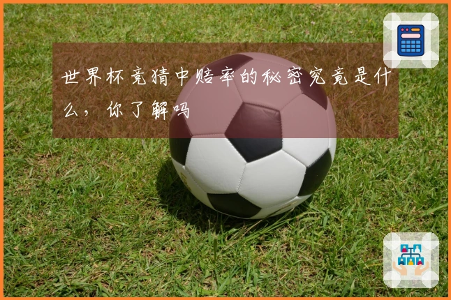 世界杯竞猜中赔率的秘密究竟是什么，你了解吗